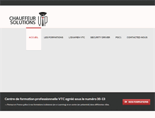 Tablet Screenshot of chauffeur-solutions.net